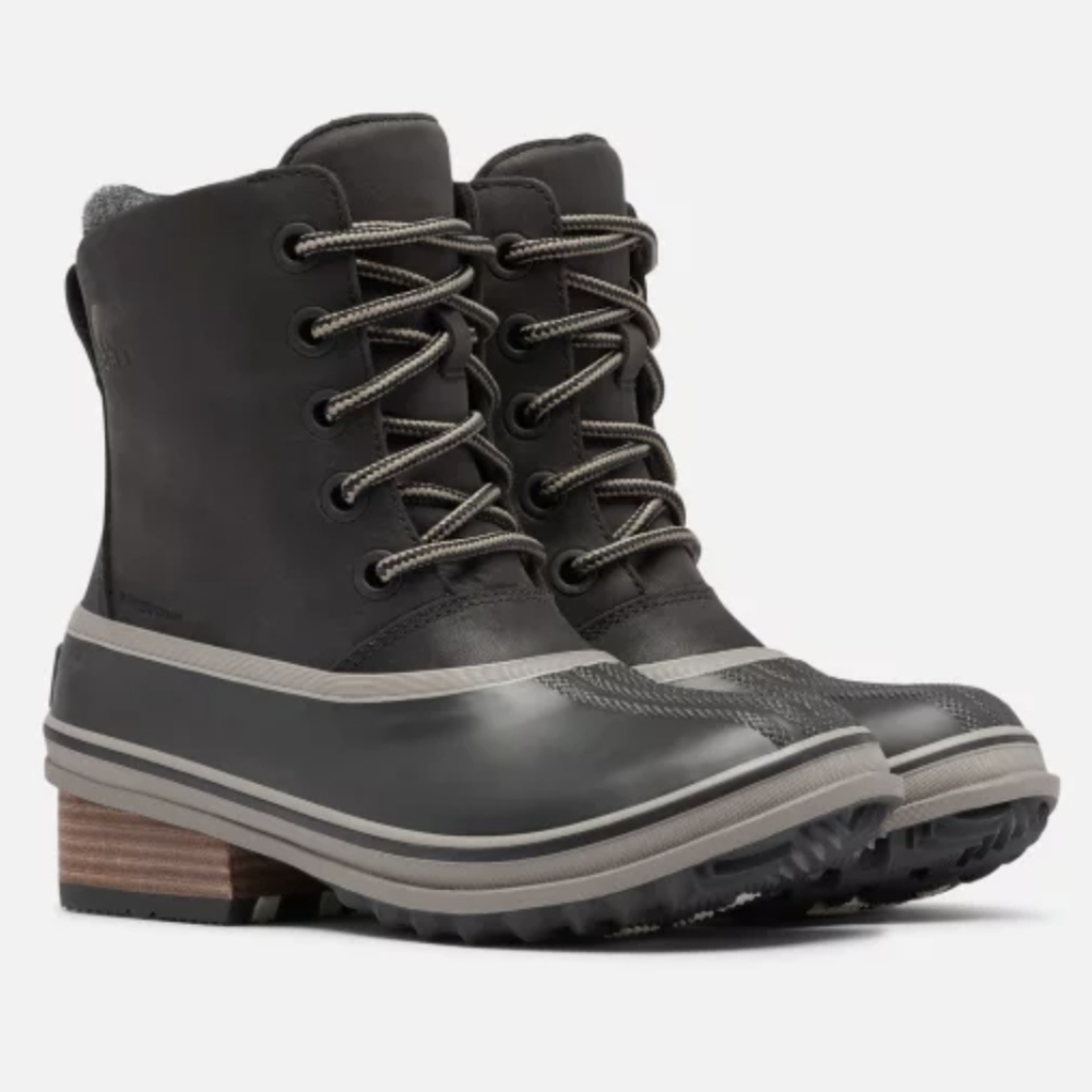 Sorel Slimpack III Lace Duck Boot Size 6.5 BRAND NEW WITH TAGS Black